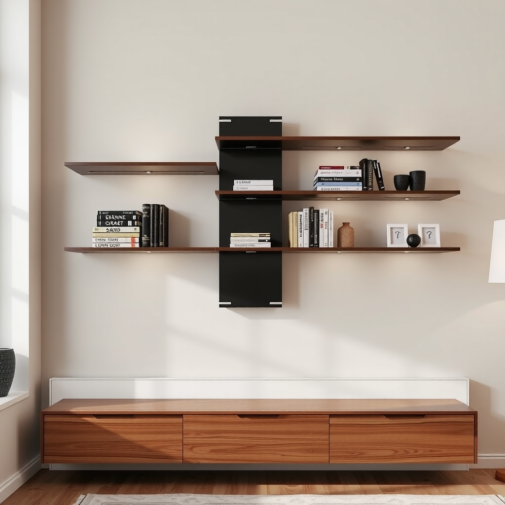 آیا کتابخانه مدرن دیواری باعث ترکیب زیبایی و کارایی در فضای زندگی میشود؟